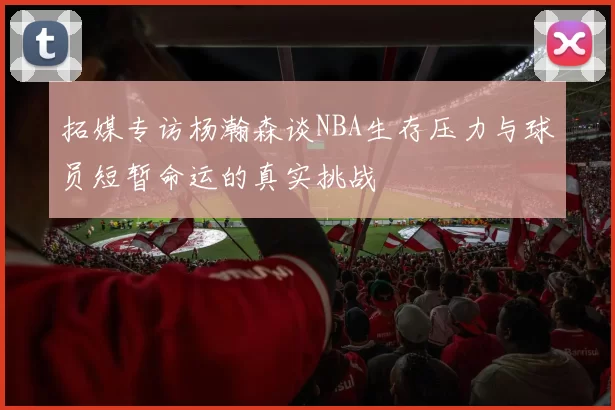 拓媒专访杨瀚森谈NBA生存压力与球员短暂命运的真实挑战