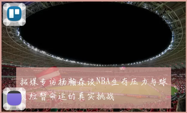 拓媒专访杨瀚森谈NBA生存压力与球员短暂命运的真实挑战