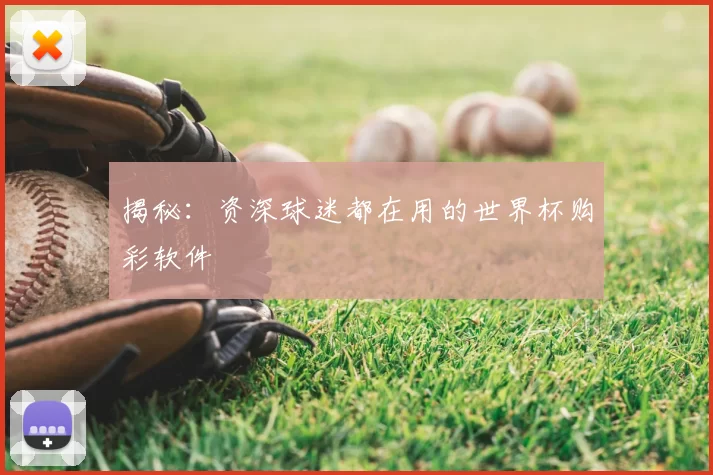 揭秘:资深球迷都在用的世界杯购彩软件